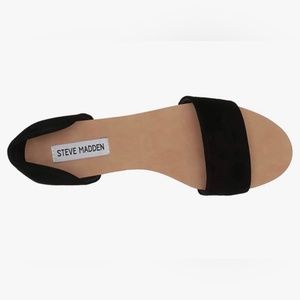 Steve Madden - Corey flat sandal - black suede